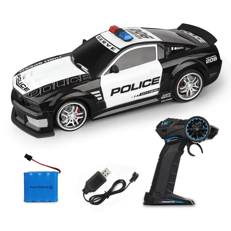 RC Police Car Drift 2.4GHz Remote Control High Speed Sportsman Specialty Products