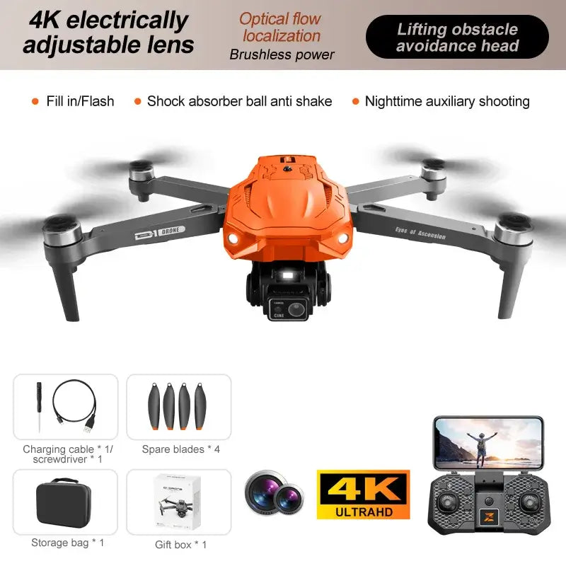 D1 Drone 8K Camera Night Vision Lights Brushless Optical Sportsman Specialty Products