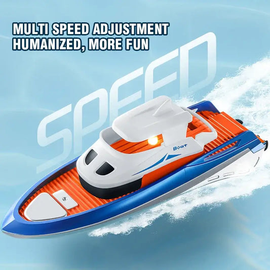 RC Boat Dual Motor Remote Control Speedboat Long Range Sportsman Specialty Products