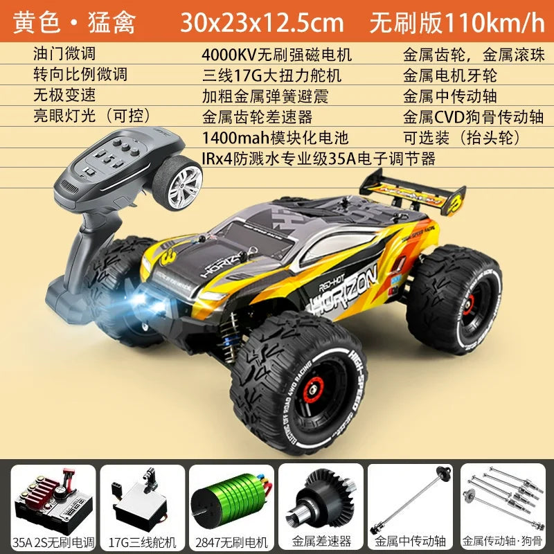 high-speed brushless RC car Four-Wheel Drive Off-Road Racing