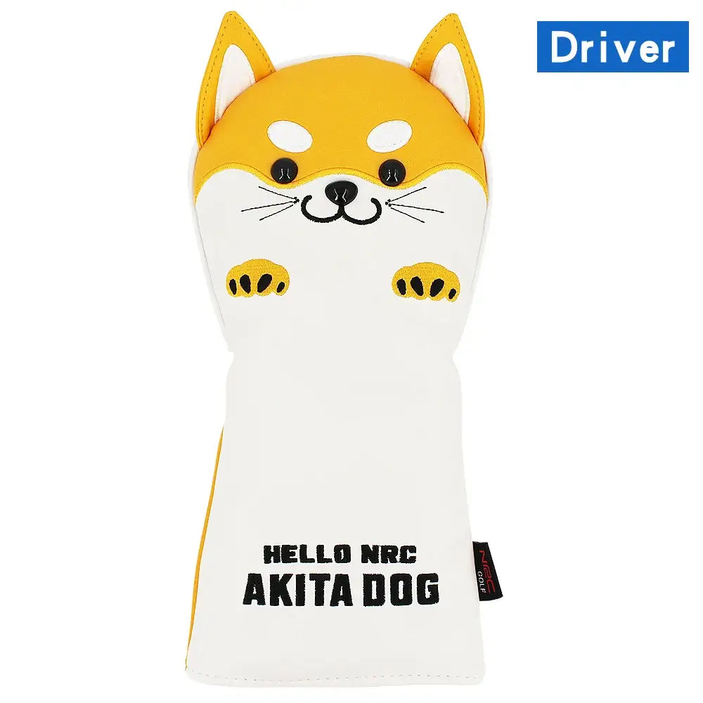 Golf Wood Head Cover for Driver Fairway Hybrid Cute Akita Golf Putter Cover Sportsman Specialty Products