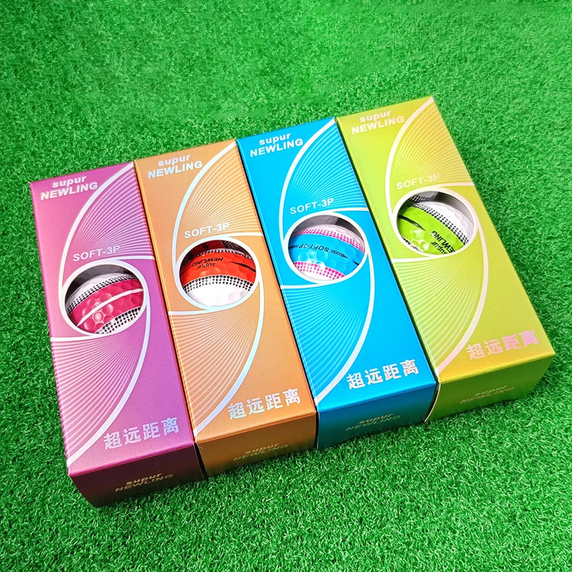 long distance golf balls 3pcs/box Supur NEWNING for superior distance and control in golf games.