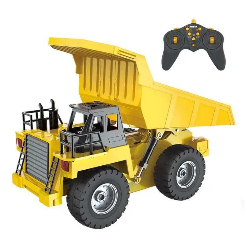 Huina 1534 Rc Truck Tractor 1/18 scale remote control dump truck with controller.