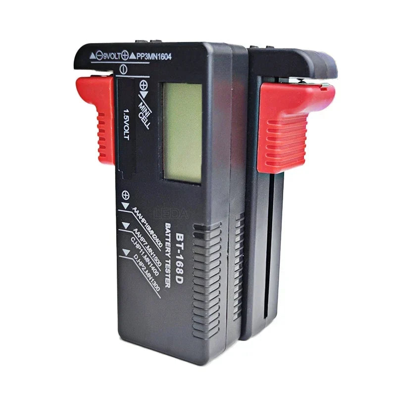 1Pcs BT-168 BT-168D Digital Battery Tester LCD Display AA/AAA/C/D/9V/1.5V Button Cell Battery