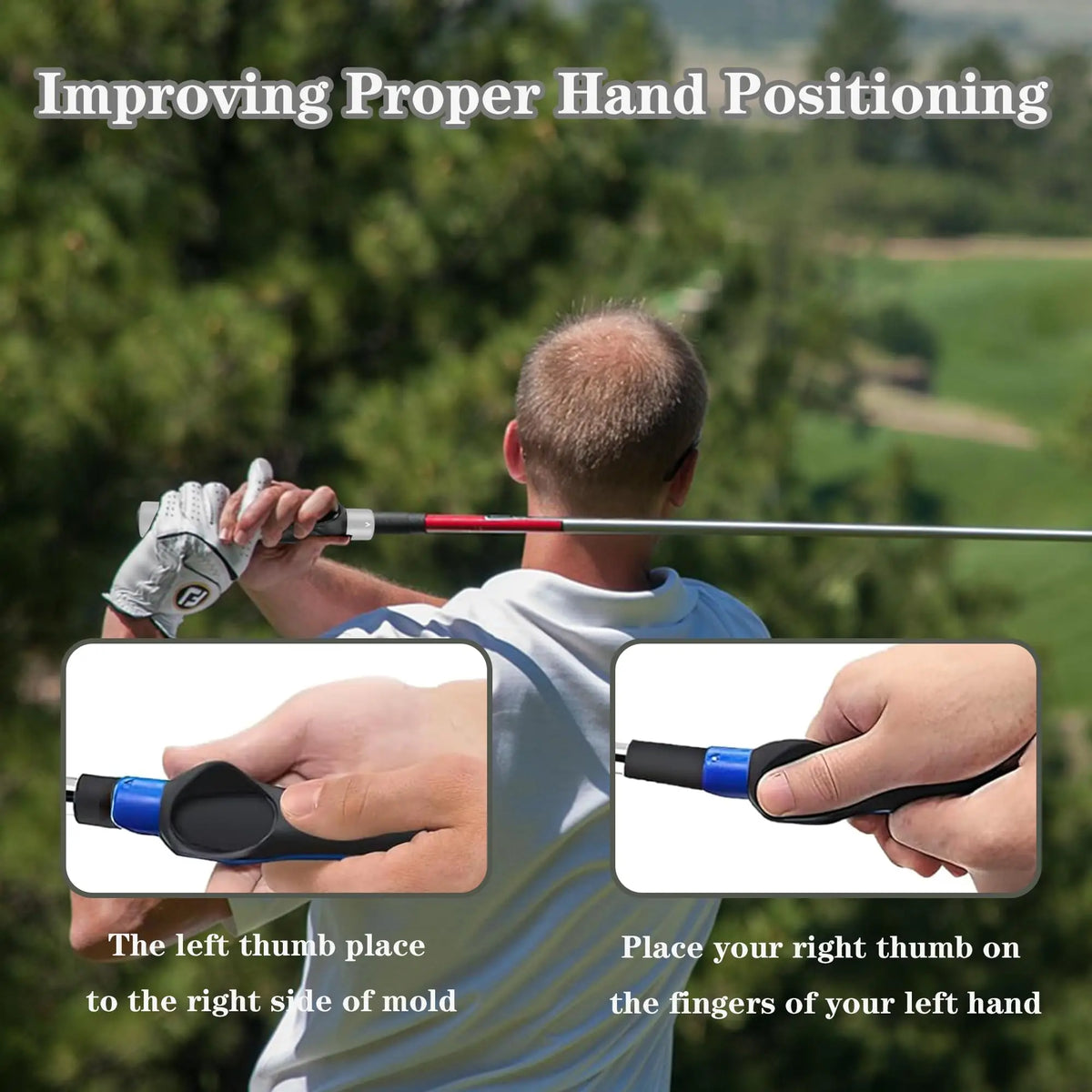 Golf Grip Trainer, Golf Swing Training Aid