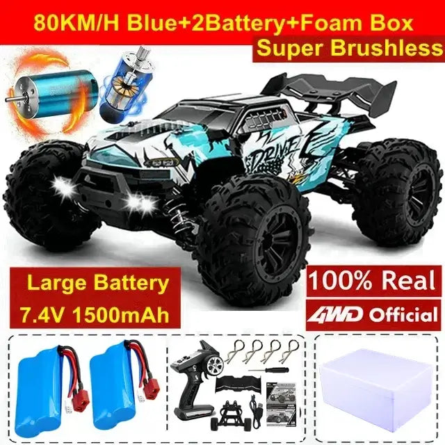 4WD 1:16 80KM/H Super Brushless 50KM/H Brushed RC Car 4x4 Sportsman Specialty Products