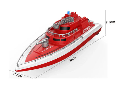 RTR Remote Control Boat H158 H160 Fire Rescue With Water Spray 20km/H Sportsman Specialty Products