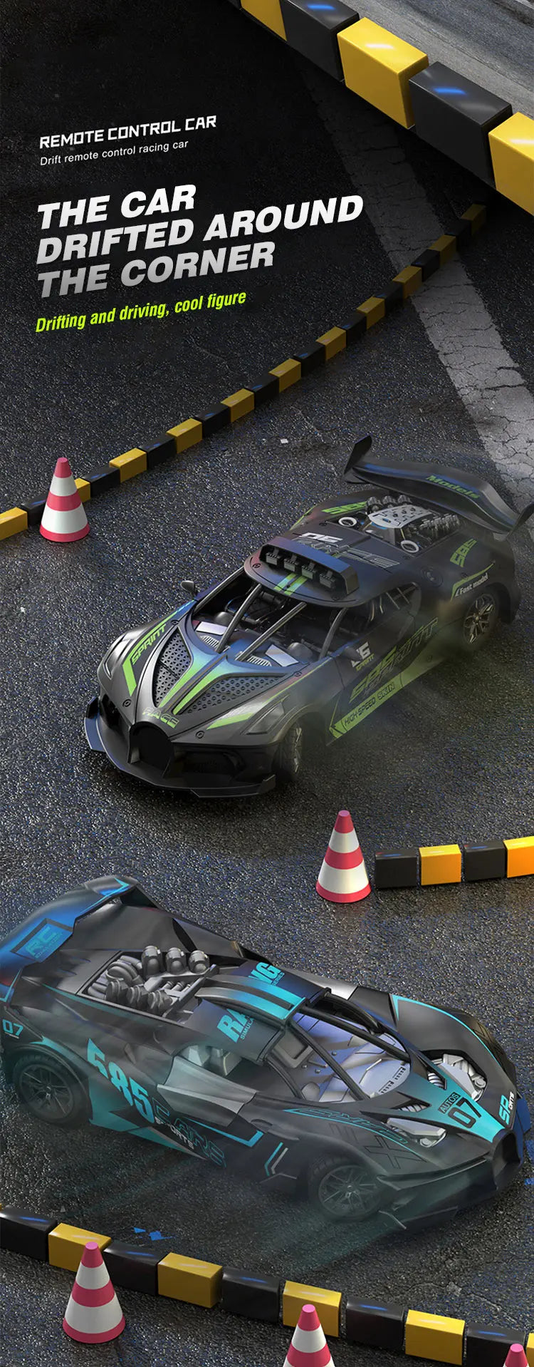 1/18 Rc Car High Speed Drift Sport Cars Remote Control Vehicle