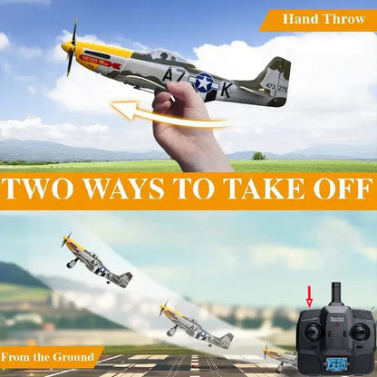 RC Plane P51D Mustang RTF5CH 3D/6G Fixed-Wing Airplane - 