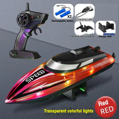 Rc Boat with Colorful Led Light Electric High-Speed