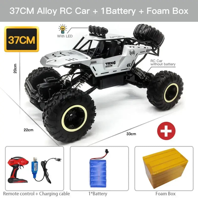 1:12/1:16 4WD Remote Control Car With Led Lights Sportsman Specialty Products
