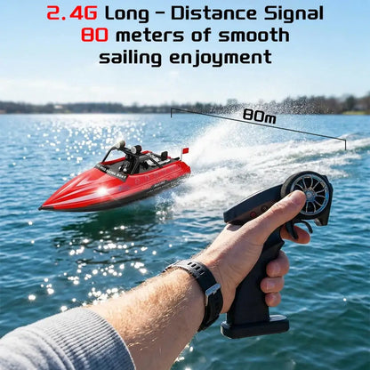 WLtoys WL917 Red RC Speedboat 2.4G High Speed Electric Racing Boat
