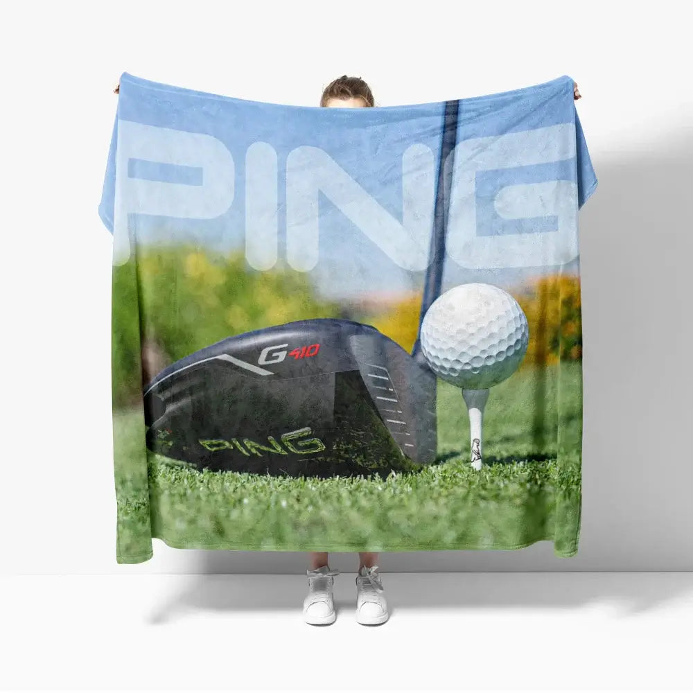 Golf Sport Flannel Blanket Pings Golfs Blanket for Sofa