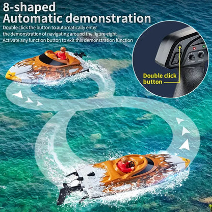 Hxjrc Hj822 2.4g Rc Boat Capsized Reset High Speed Led Light Sportsman Specialty Products