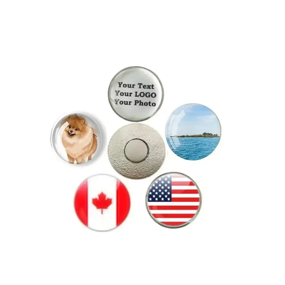 10pcs Custom Logo Golf Ball Marker Personalized Design Picture Golf