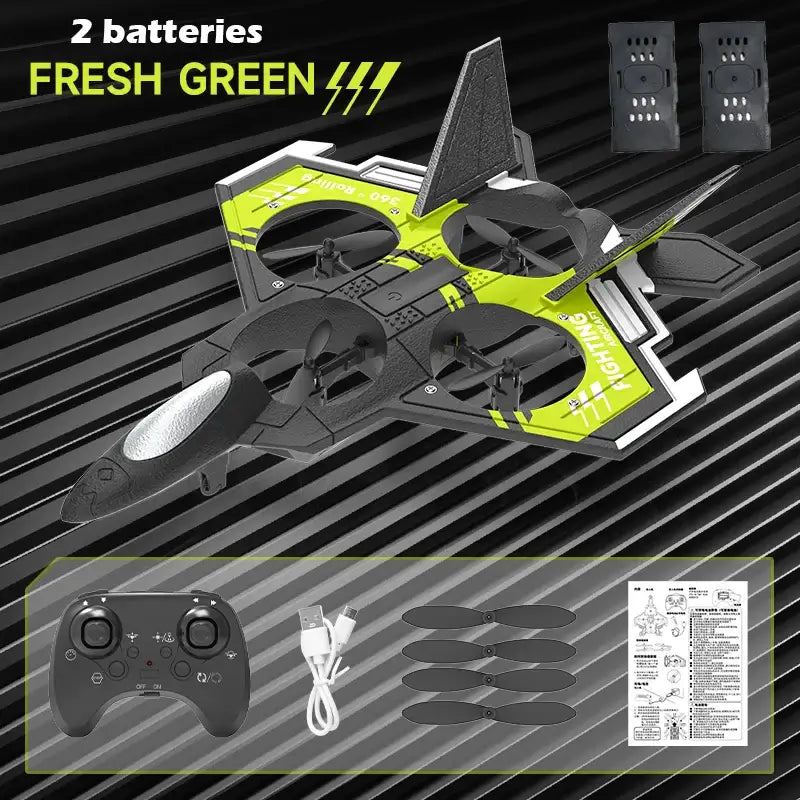 S98 RC Aircraft Fighter LED Light 2.4G 4CH 4 Axis Automatic Balance Sportsman Specialty Products