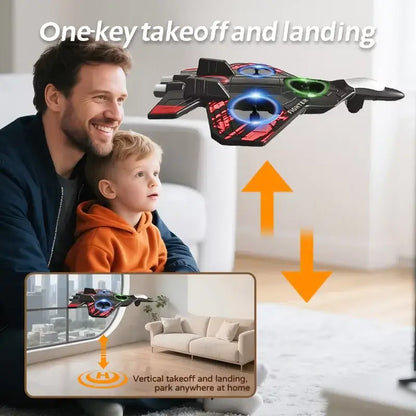 L101 RC Foam Airplane Glider Flying 2.4G With LED Lights