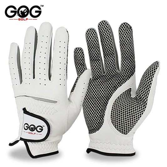 breathable sheepskin golf gloves featuring a sleek design with grip-enhancing details, perfect for optimal performance on the course.