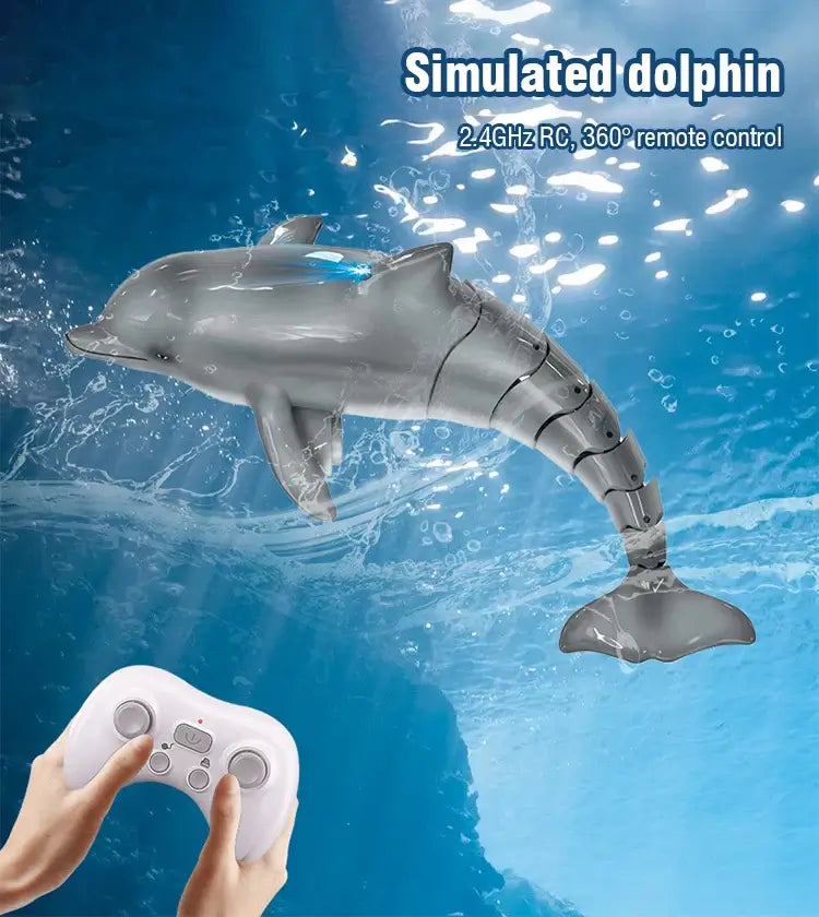 Rc Dolphin Whale Spray Water Light Shark Toy Remote Controlled Boat Sportsman Specialty Products