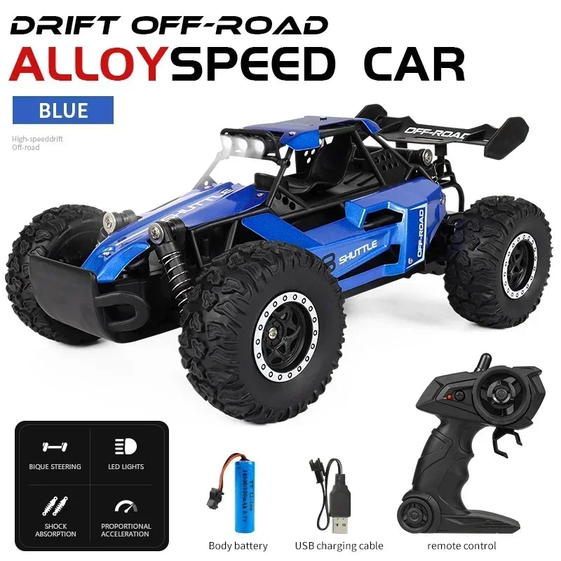 RC Car 2.4Gh Model With LED Lights 2WD High Speed