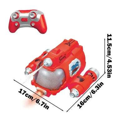 Rc Submarine Boat with Water Gun Remote Control Boats with dimensions and controller.