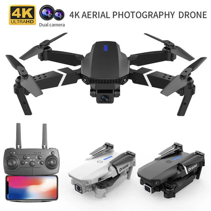 Professional mini drone with obstacle avoidance, featuring 4K dual camera and controller for aerial photography.