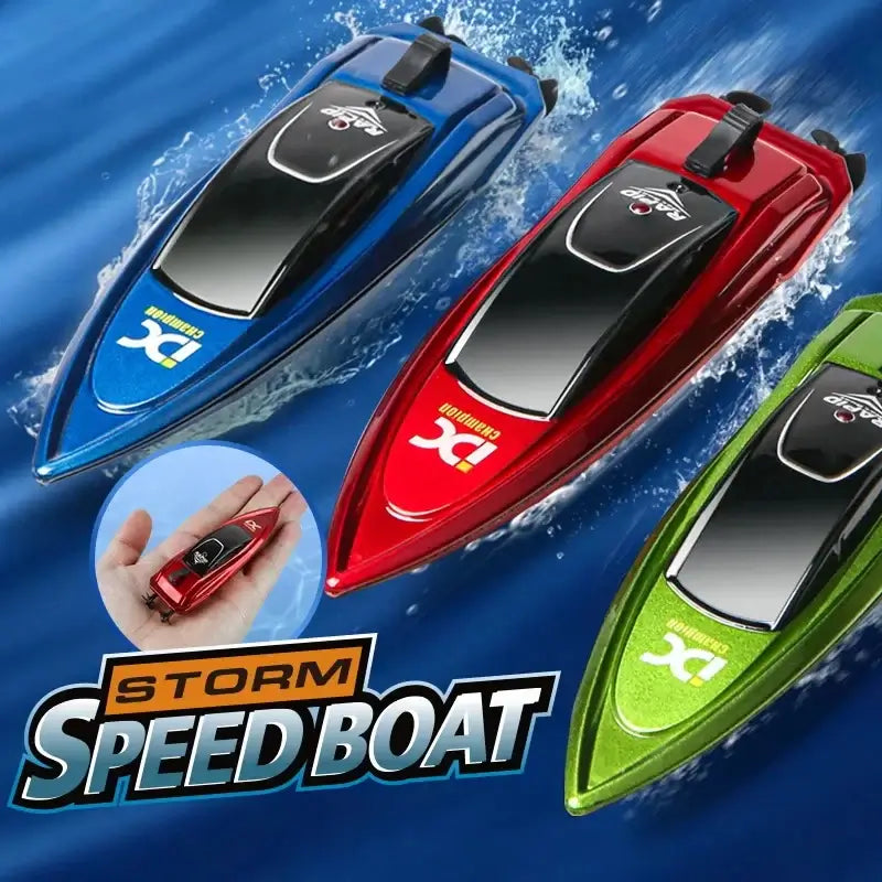 mini RC boat for kids Electric Speedboat Summer Water Play