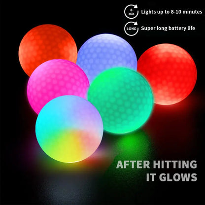 Caiton Night Glow Golf Balls – Set of 6 High-Visibility, Impact-Activated Sportsman Specialty Products
