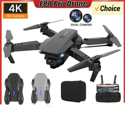 4K E88Pro drone with 1080P dual HD camera, foldable Sportsman Specialty Products