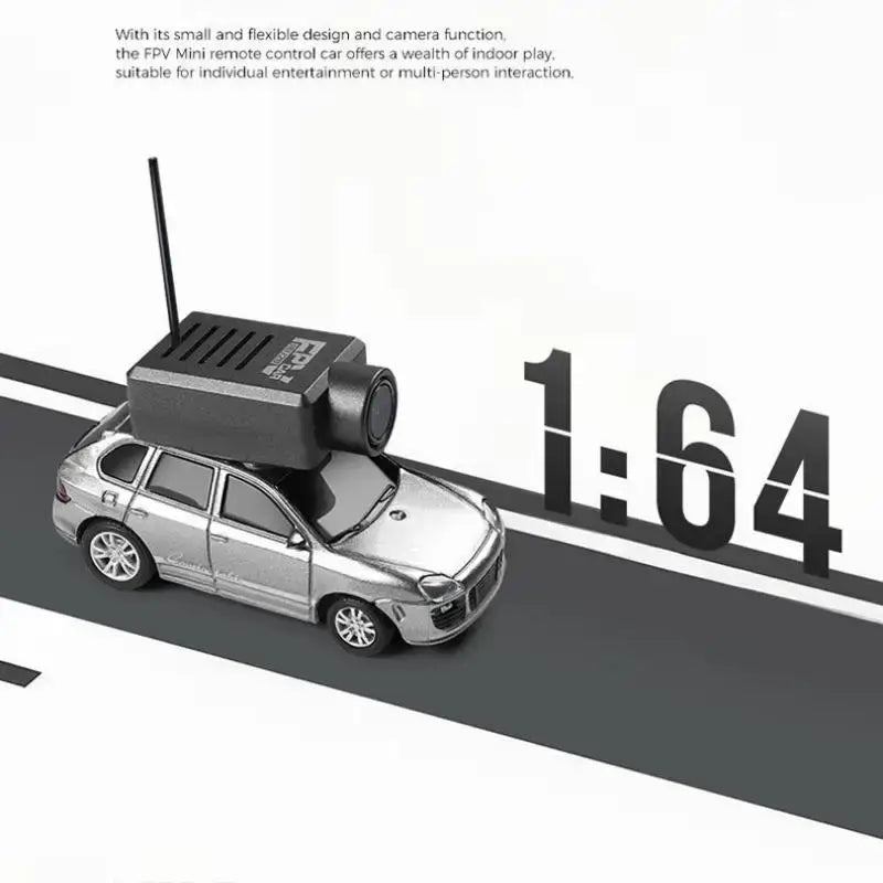 FPV RC Car HD Camera on a mini remote control car for indoor entertainment and multi-person play.