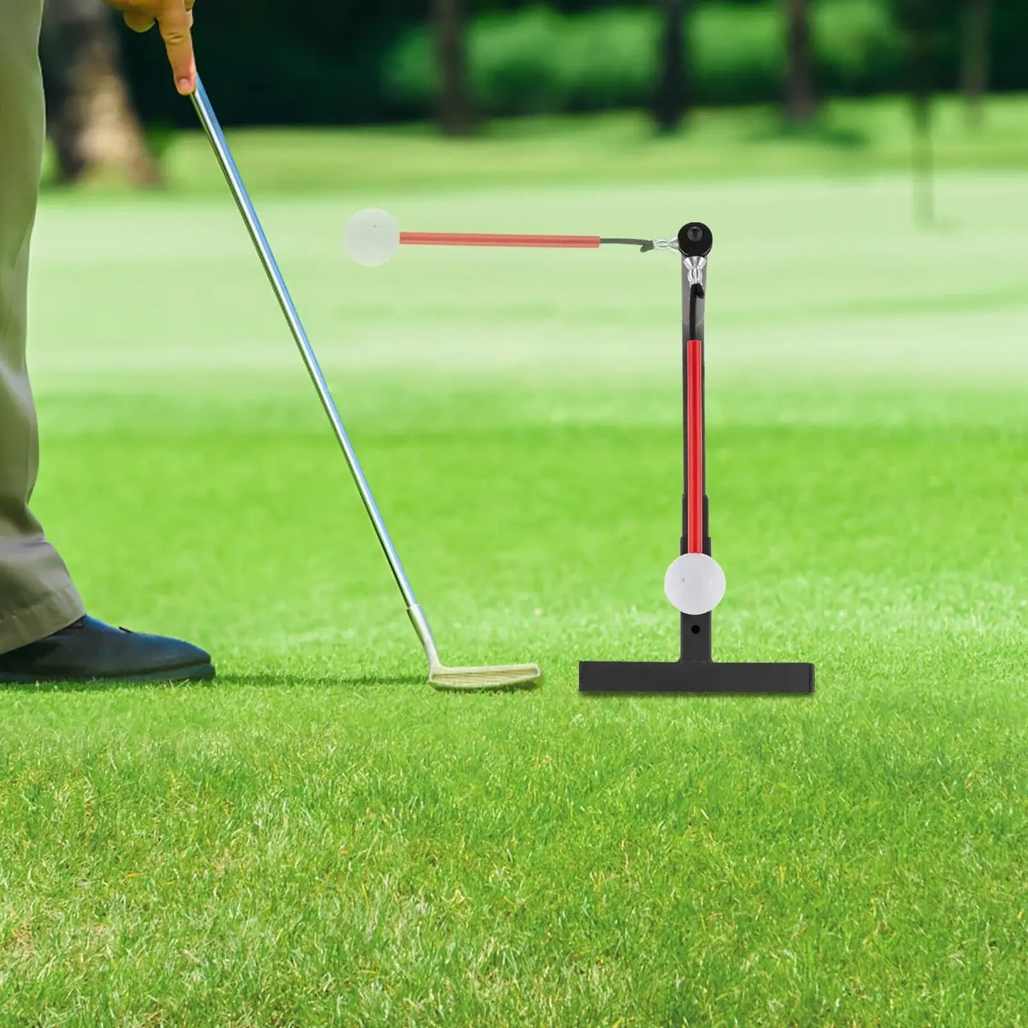 Outdoor Golf Hitting Swing Training Tool , Professional Golf Ball Chipping Practice