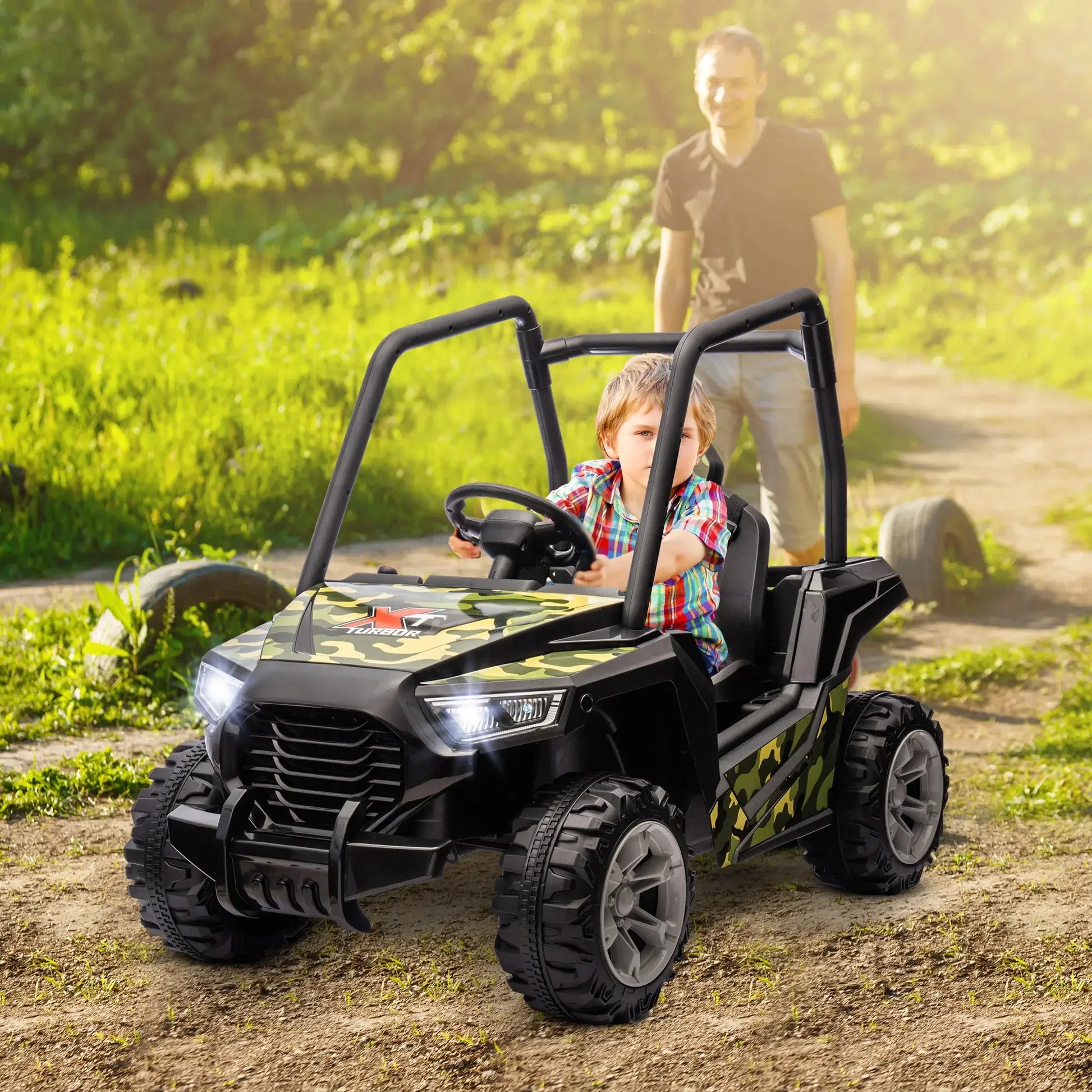 12V Kids Electric Car with Parent Remote Control, Spring Suspension Sportsman Specialty Products