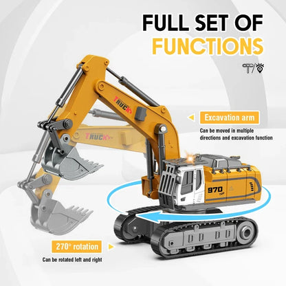 Rc Excavator 1/64 Mini Alloy Remote Controlled Engineering Vehicle