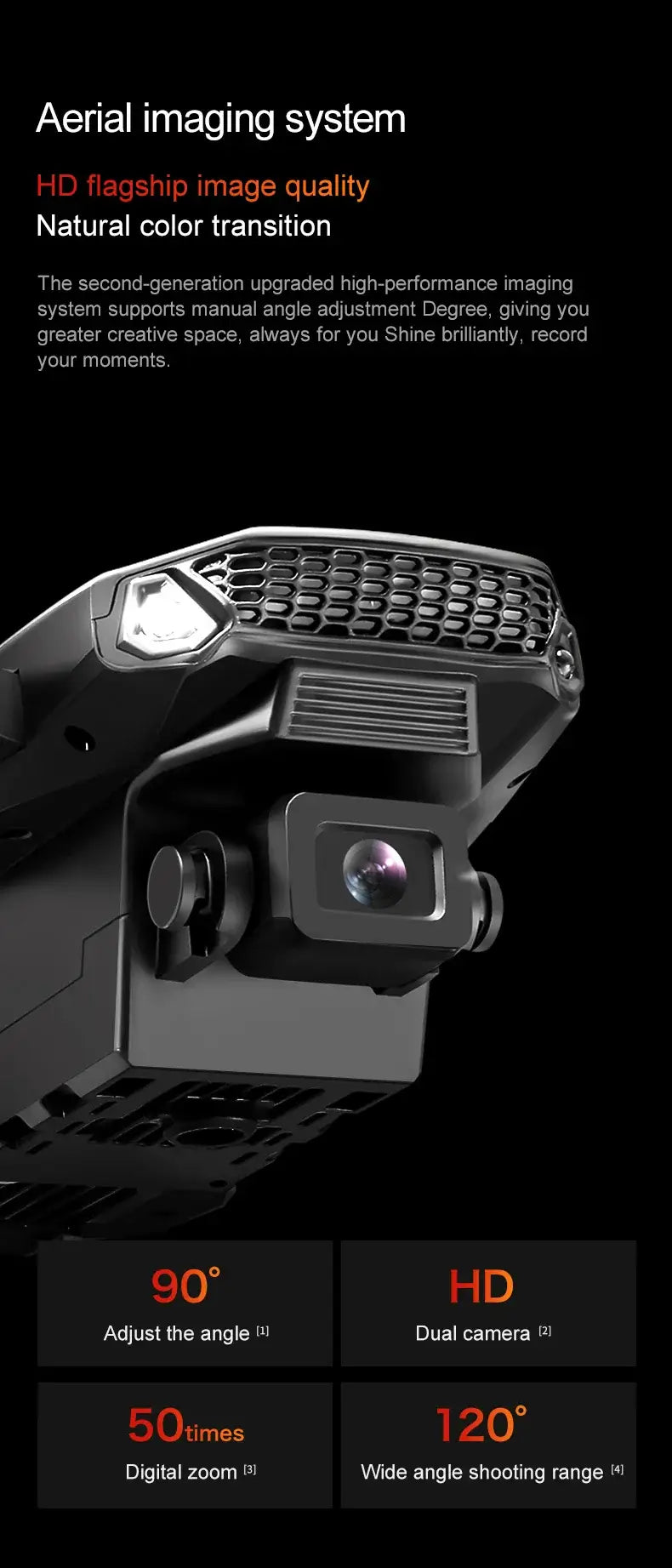 New E88 RC Drone aerial imaging system with HD flagship image quality and adjustable dual cameras.