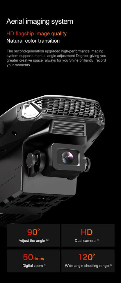 New E88 RC Drone aerial imaging system with HD flagship image quality and adjustable dual cameras.