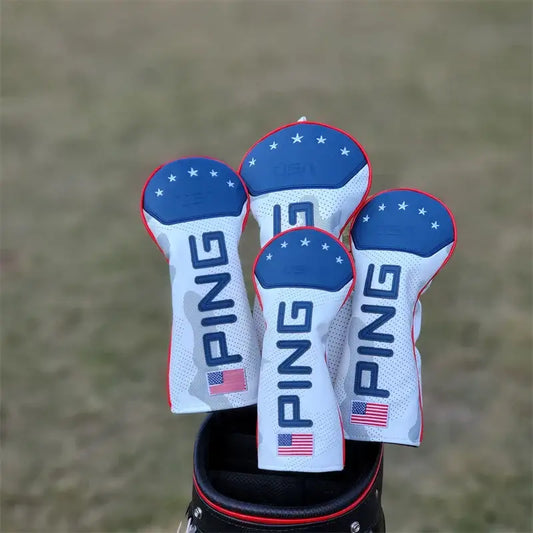 Ping Golf Hybird Driver Headcovers Flag Pattern Set