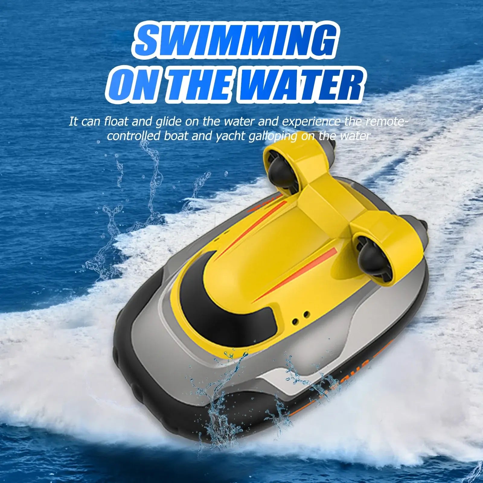 10km/h 2.4ghz 4ch Rc Boat Water Game Toys Remote Control Speedboat Sportsman Specialty Products