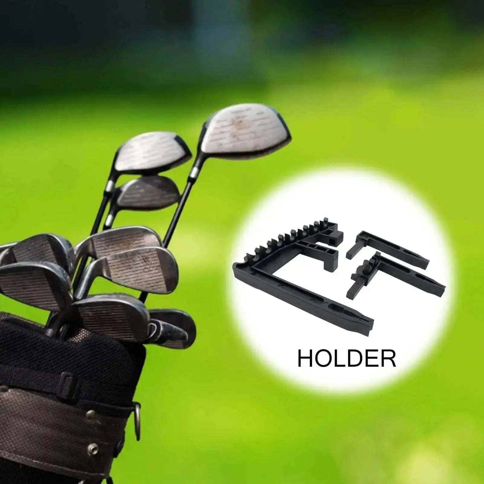 Shafts Holder Stacker Golf 9 Iron Club ABS Fits Any Size Of Bags - Sportsman Specialty Products