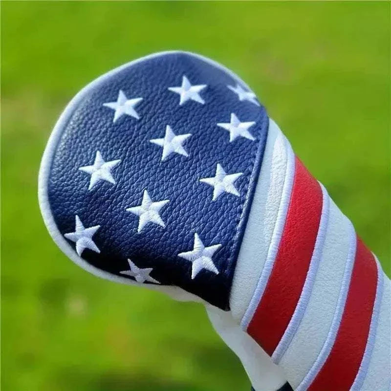 patriotic american flag golf club head covers protecting clubs