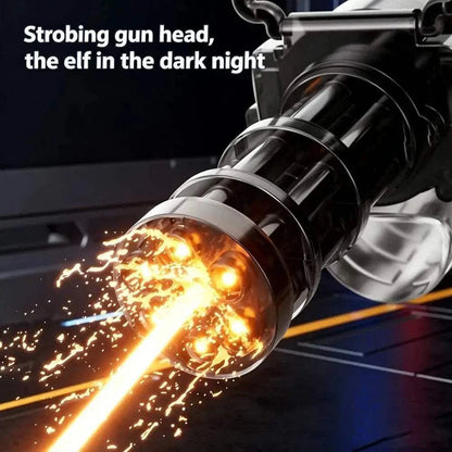 Electric water cannon for adults with rotating gun for outdoor water battles