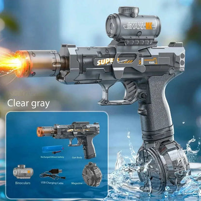 Electric rotating water cannon for adults high-pressure outdoor fun