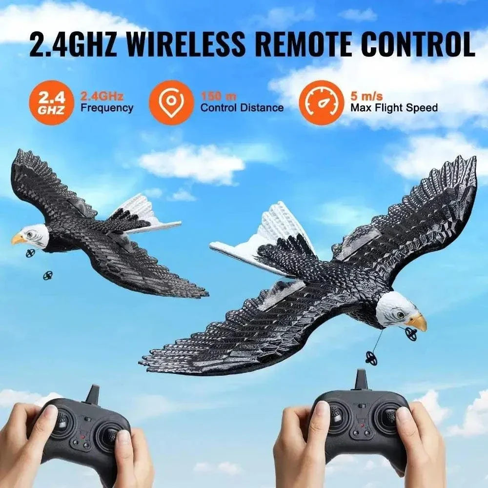 EPP Foam RC Eagle aircraft flying with remote control
