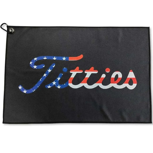 Funny printed golf towels for men and women in golf bags