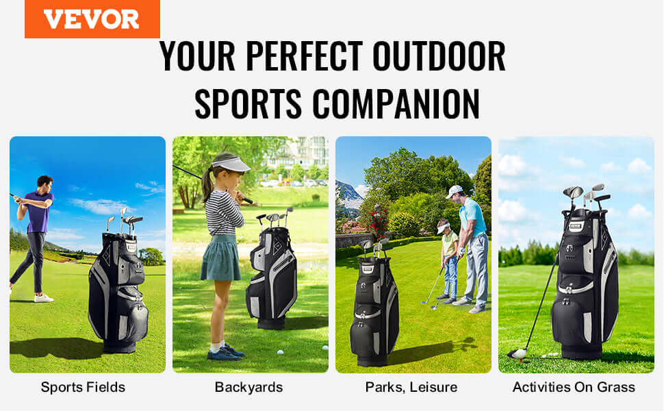 Sportsman Specialty Products VEVOR Golf Cart Bag with 14 Way Organizer Divider Top Pockets Premium
