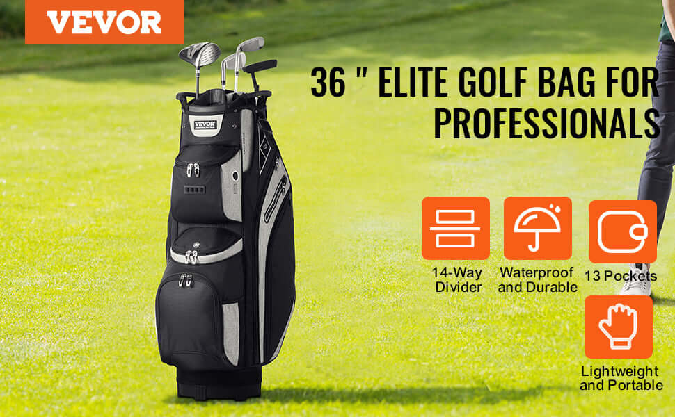 Sportsman Specialty Products VEVOR Golf Cart Bag with 14 Way Organizer Divider Top Pockets Premium