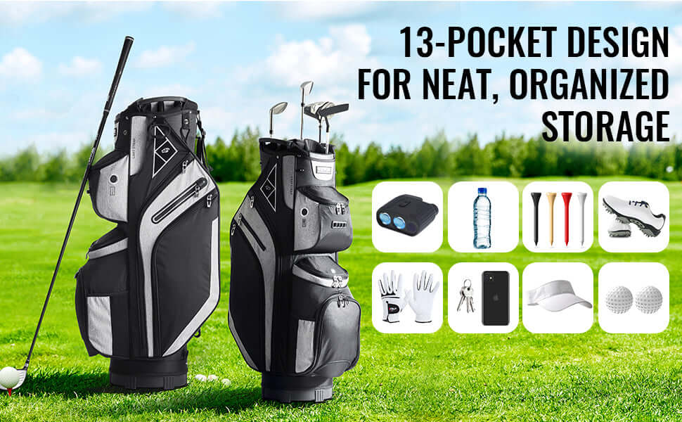Sportsman Specialty Products VEVOR Golf Cart Bag with 14 Way Organizer Divider Top Pockets Premium
