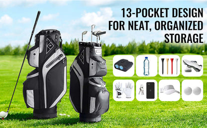 Sportsman Specialty Products VEVOR Golf Cart Bag with 14 Way Organizer Divider Top Pockets Premium