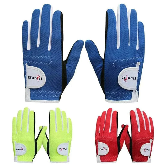 Pair of golf gloves for young junior golfers left and right hand