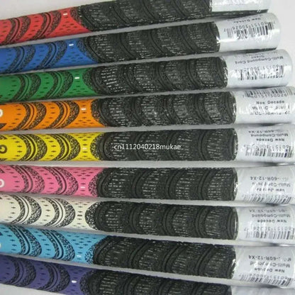 Set of 13 cotton yarn golf irons grips fitted on iron clubs