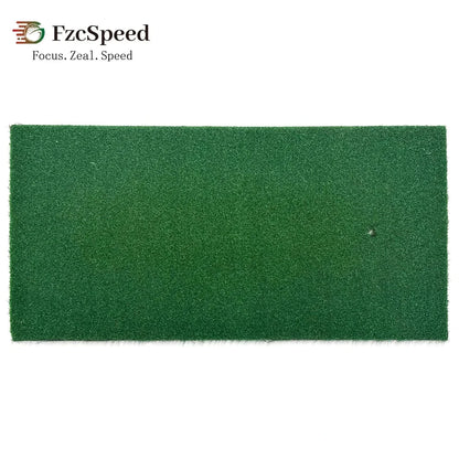 Golf Swing Practice Mat green artificial turf rectangular nylon and SBR material indoor outdoor use
